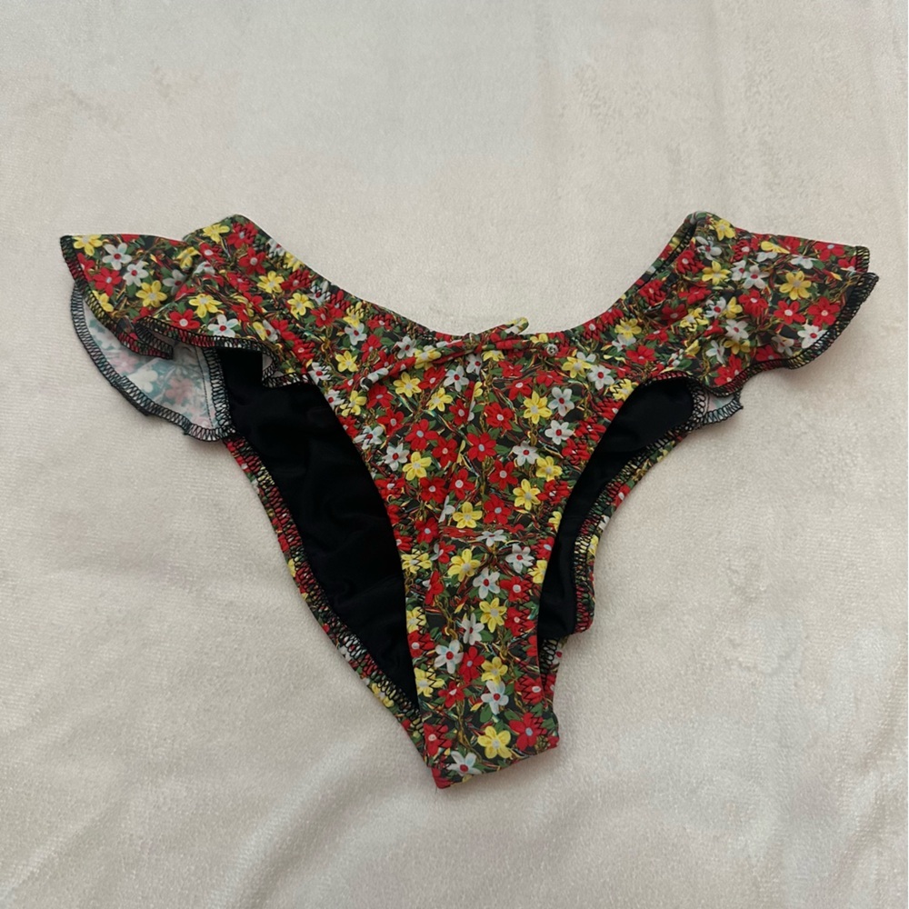 New! Montce Sienna Floral Kelly Bikini Bottoms Size Small 51672 - Picture 5 of 11